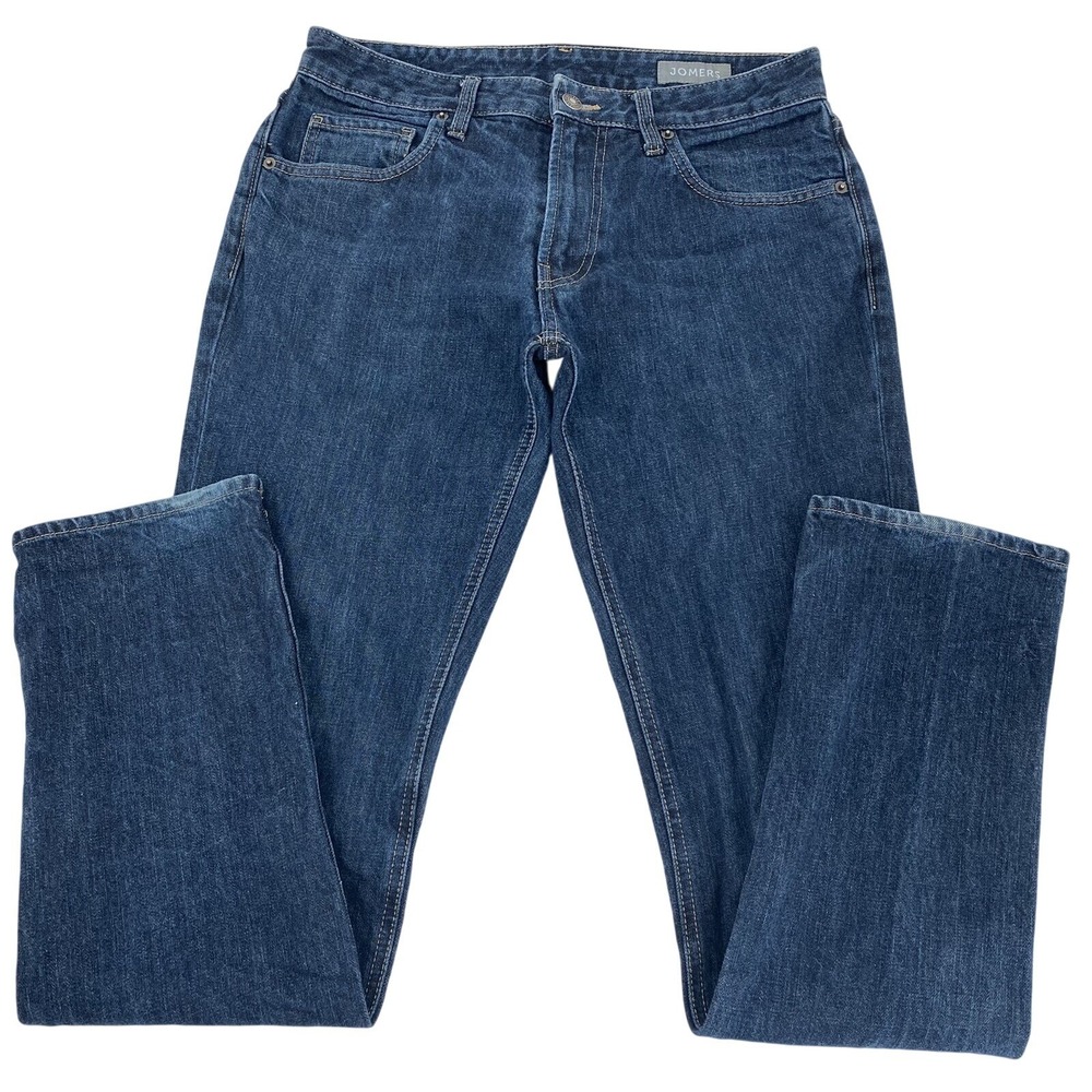 Jomers Slim Fit Jeans Mens 32x34 Dark Wash Blue 100% Cotton Denim Jeans Straight